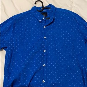 American Eagle blue button up